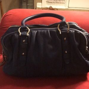 Used once—cole Haan triple zip satchel